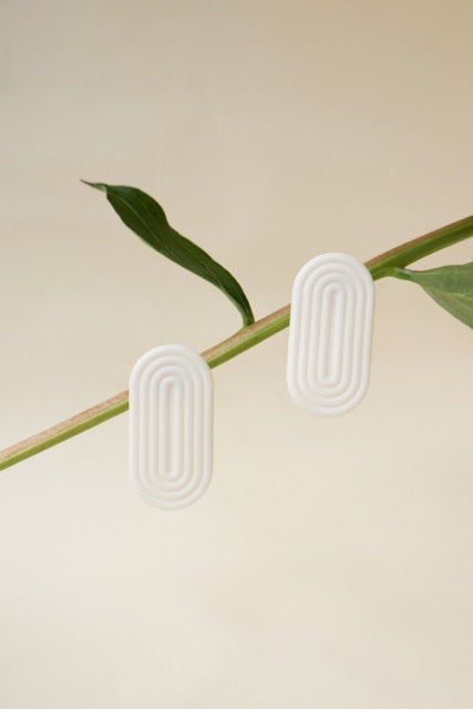 Anni Echo - porcelain earrings