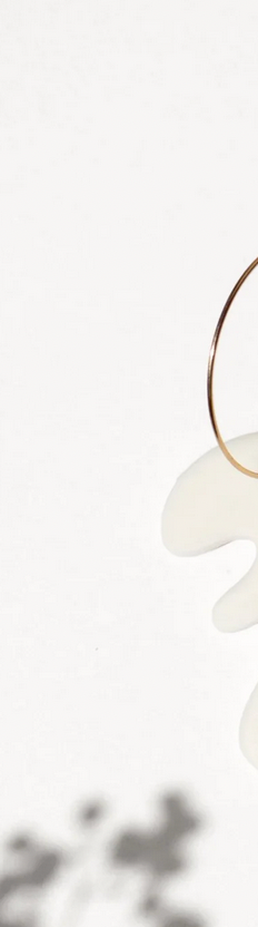 Arp White - porcelain earrings