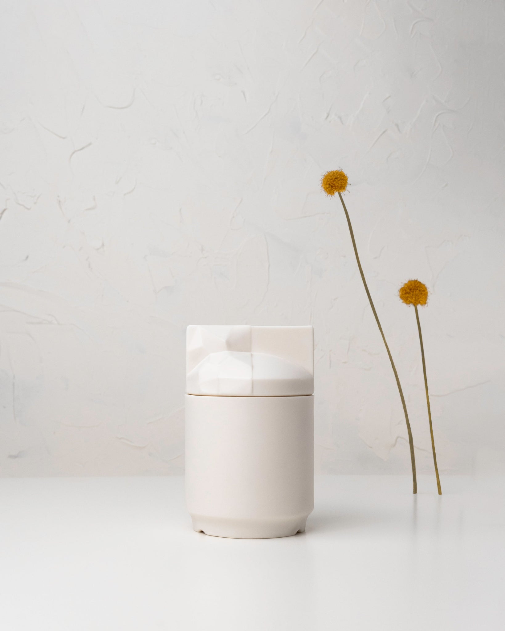 Origami - porcelain candle