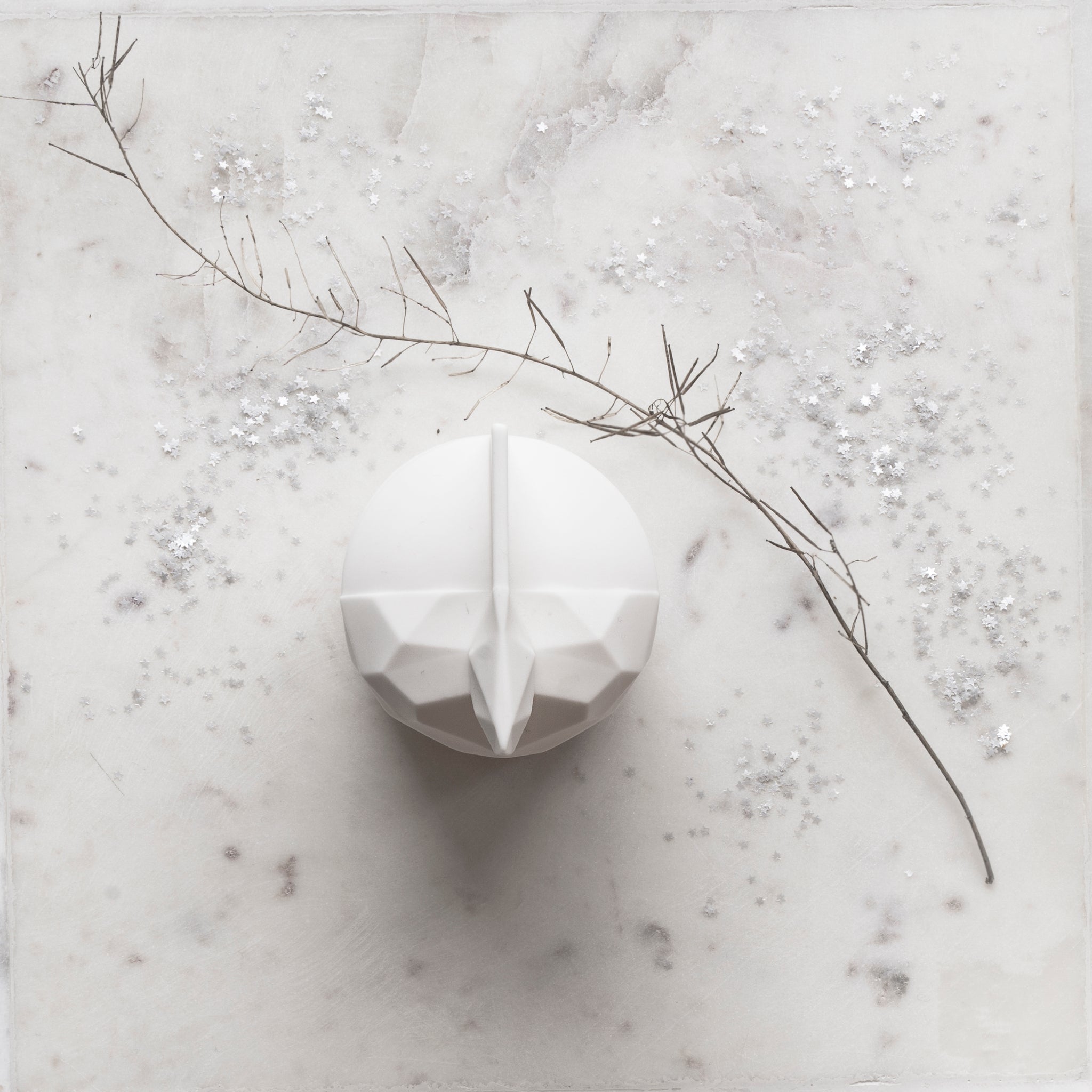 Origami - porcelain candle