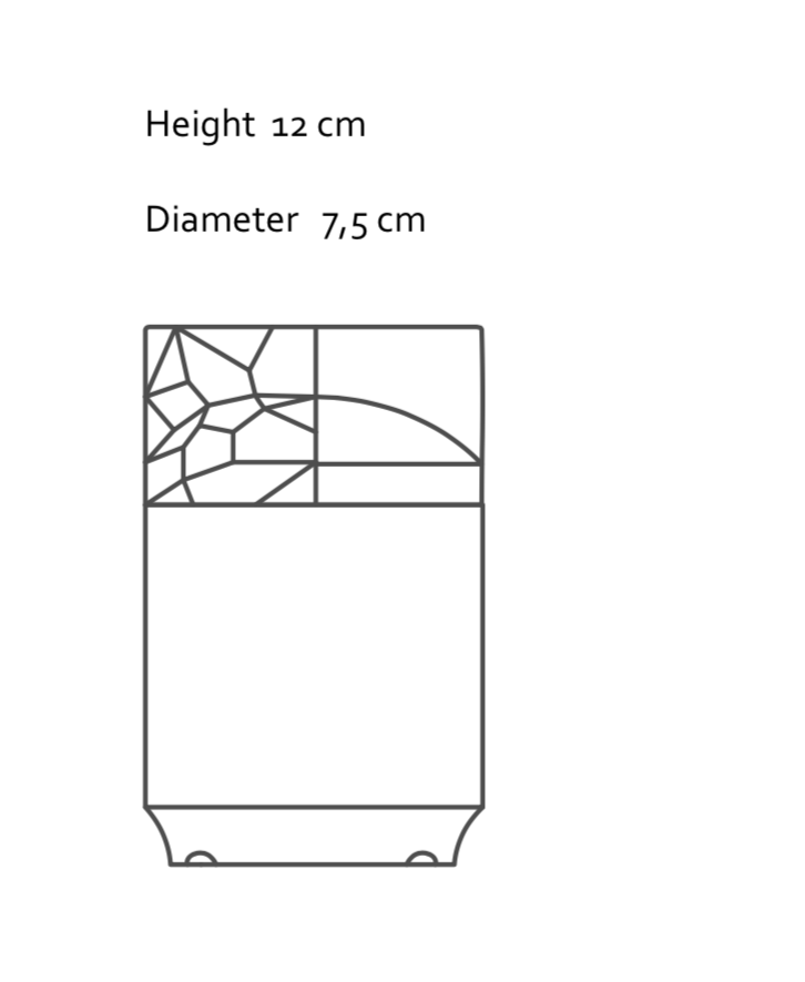 Origami - bougie en porcelaine