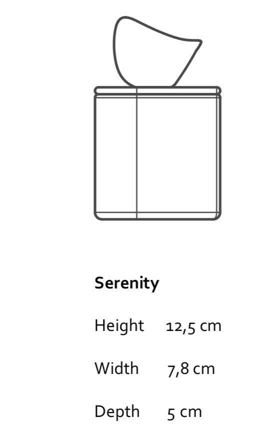 Serenity - porcelain candle