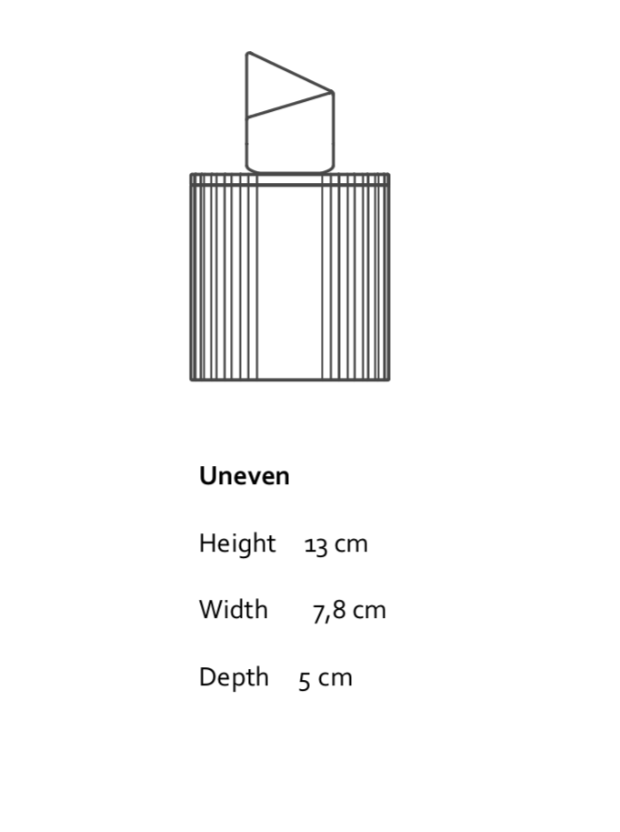 Uneven - porcelain container