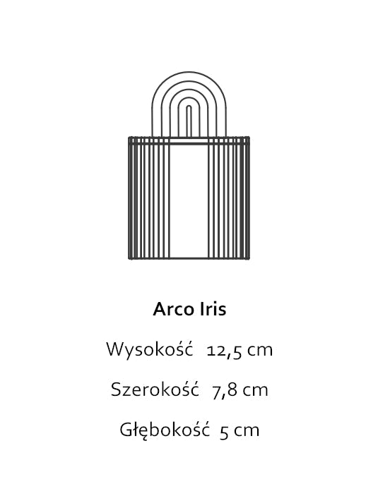 Arco Iris Black - Porzellankerze